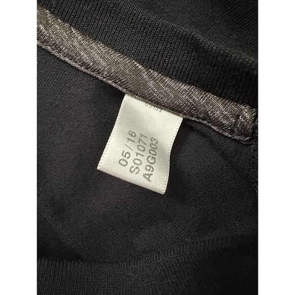 Adidas Shirt Mens Large Black Ultimate Tee Climalite V Neck Athletic Performance - Picture 6 of 6